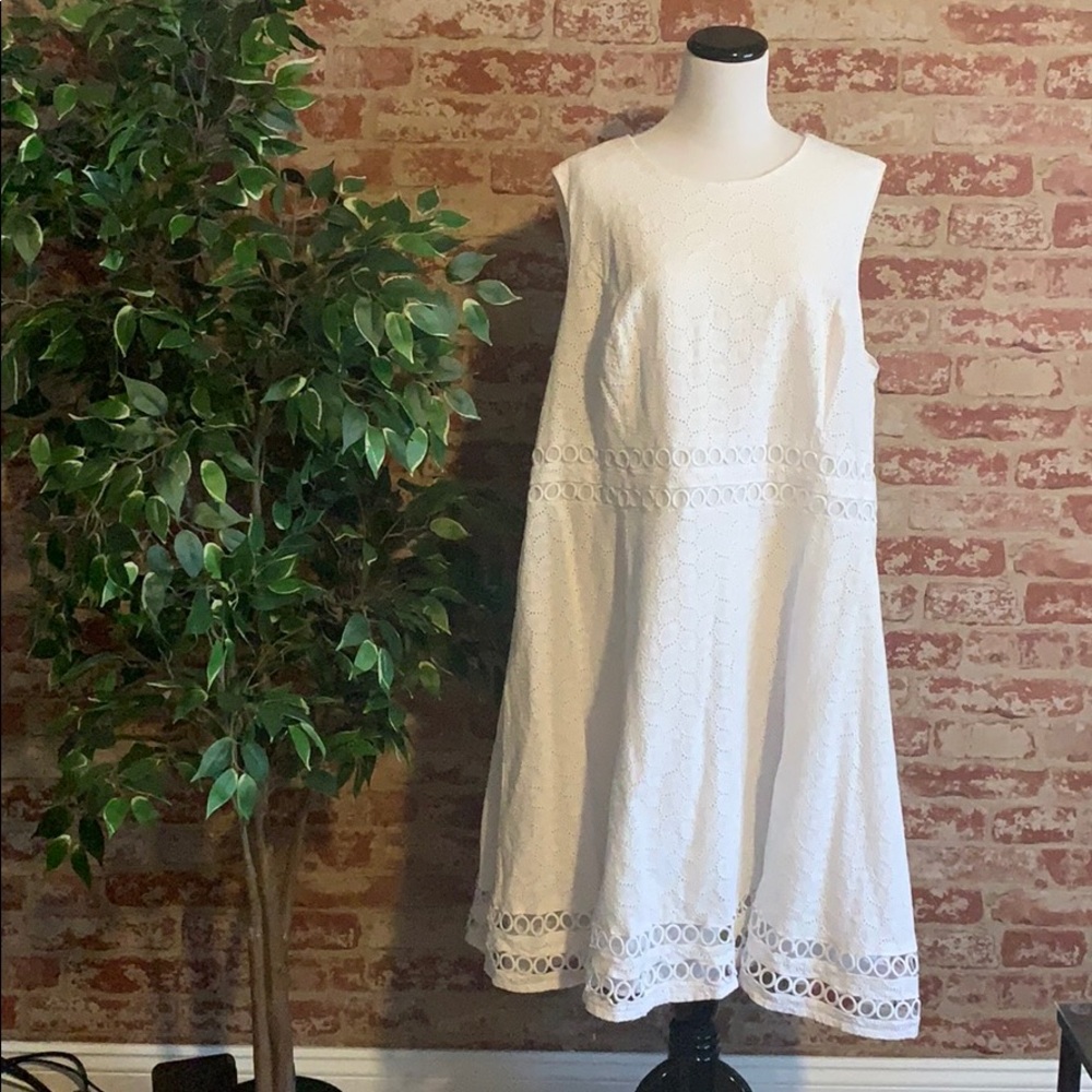 White Patterned Dress